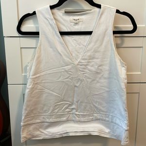 White tank- stretchy/comfy material